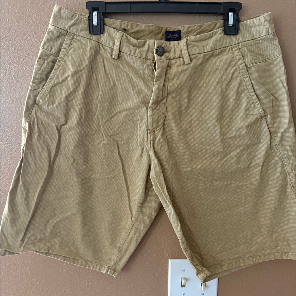 Good Man Brand Patterned Khaki Shorts - Sz 36 EUC